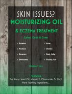Hemp Moisturizing Oil +Eczema/Psoriasis/Acne/Rosacea Rash/Hives Treatment