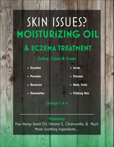 Hemp Moisturizing Oil & Eczema Treatment